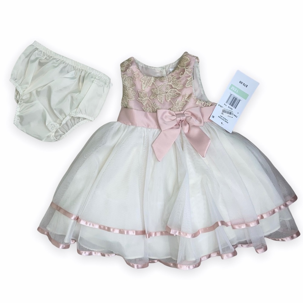 Baby girl 18 months formal dress set NWT